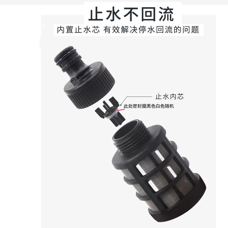 검은 젖꼭지 물 정지 필터