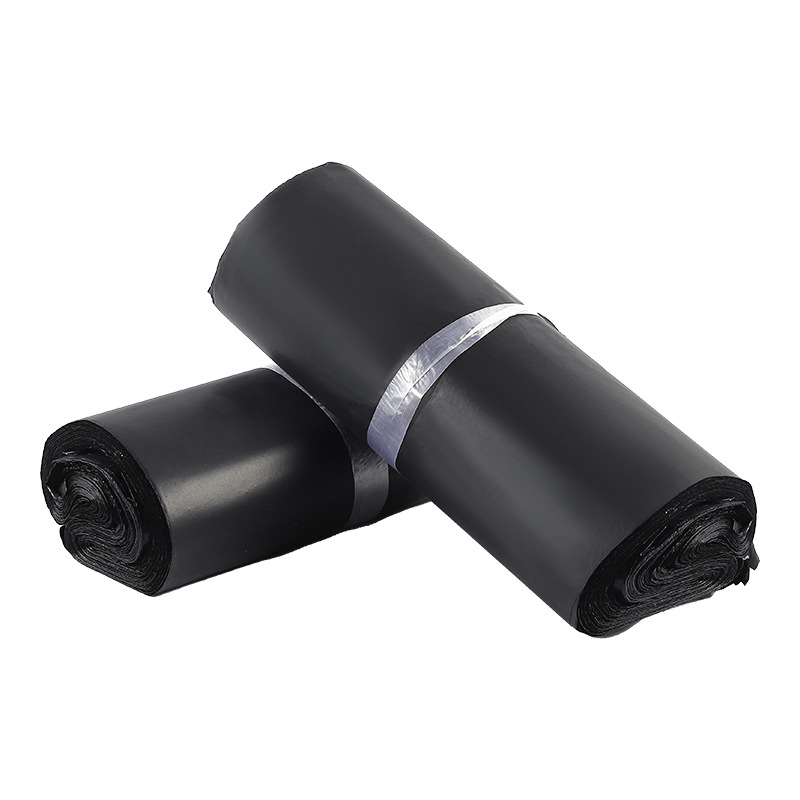 Bolsa exprés negra bolsa de embalaje de correo al por mayor paquete logístico bolsa impermeable producción de bolsa de embalaje exprés