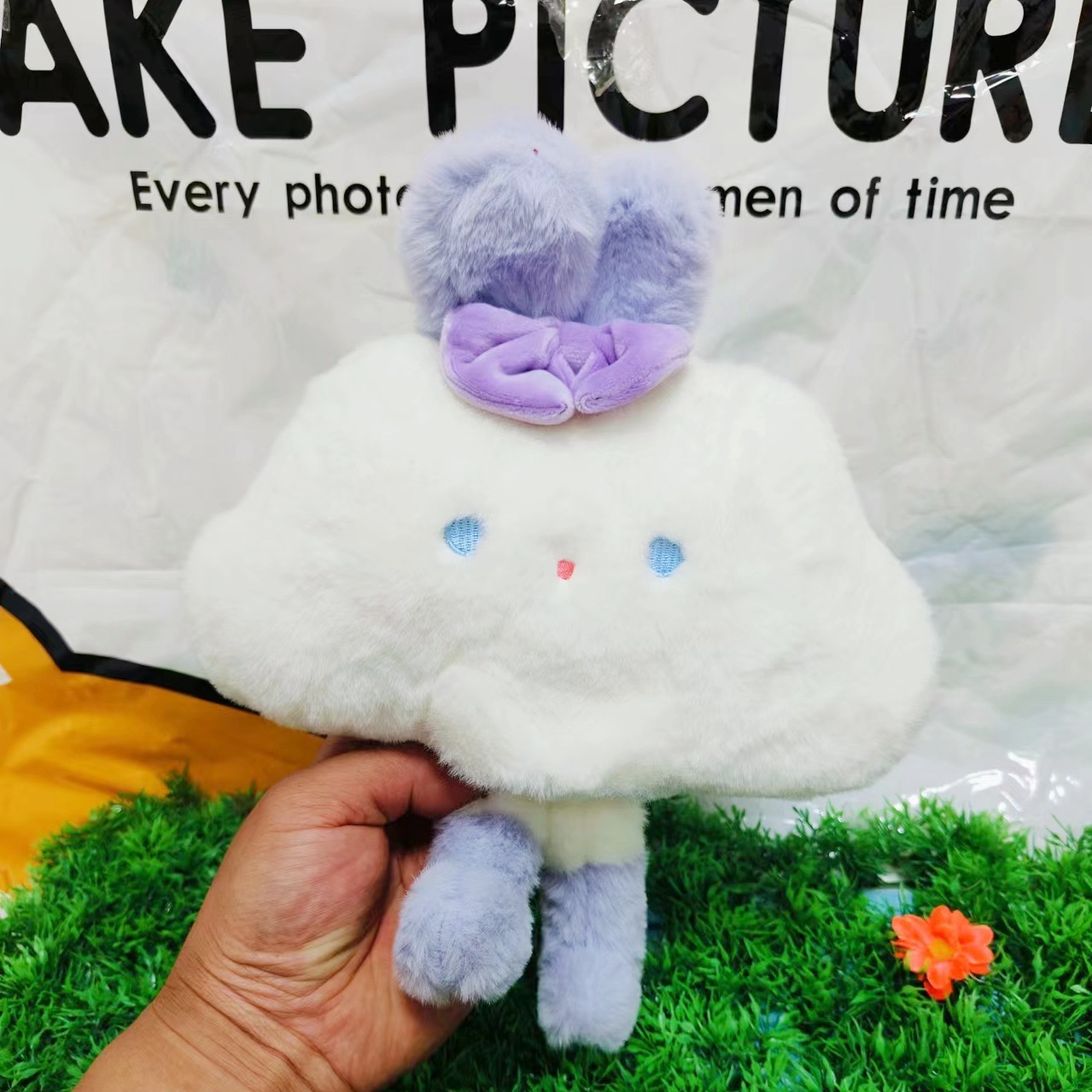 Nueva máquina de agarre, máquina de garras, muñeca, juguete de peluche de ocho pulgadas, lanzamiento de boda, logotipo impreso, evento de empuje, regalo