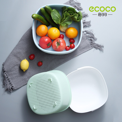 Sink basin drain basket multi-functional kitchen double-layer drain basket vegetable basket internet celebrity living room household fruit plate large size