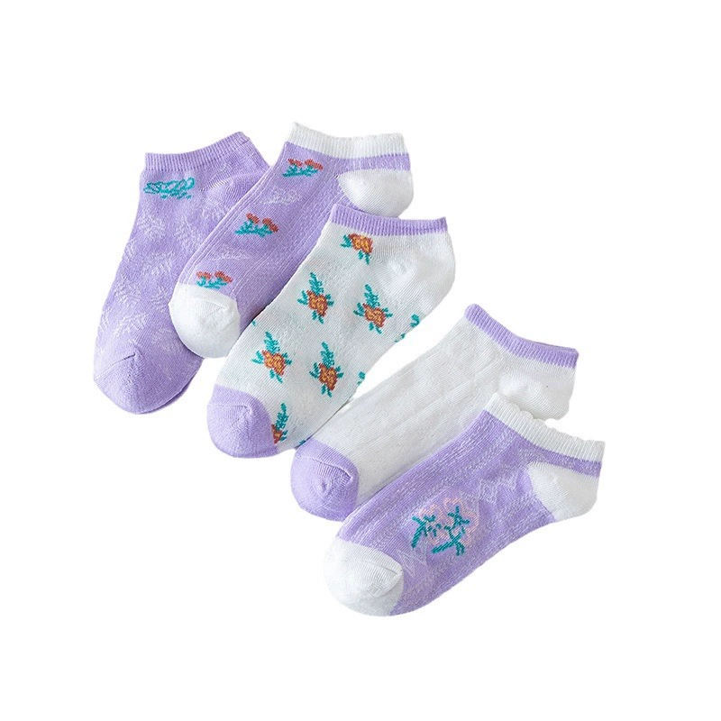 Summer thin breathable invisible Japanese cute socks, for import