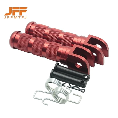 Cnc Aluminum Alloy Motorcycle Motosiklet ləvazimatları və aksesuarları - red-honda-cb-foot-pegs-small
