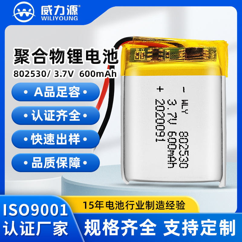 802530/600mAh