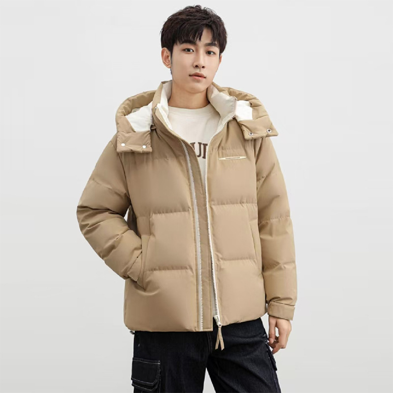 Hombres y mujeres parejas de ropa de plumón anti-temporada ropa de pan holgada coreana moda de invierno chaqueta de algodón gruesa abrigo de moda