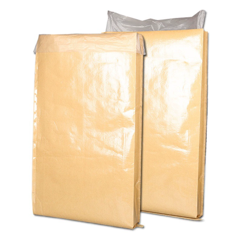 Химическая упаковка мешок 20kg25kg50kg Крафт бумага сплетенный мешок бумажный пластиковый составной мешок водонепроницаемый фильм PE внутренний мешок