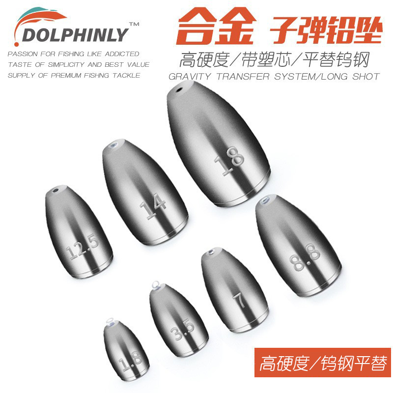 Lure Fishing Alloy Bullet Lead Cast Lead Sinker with Plastic Core for Casting Aid, Anti-Snag Carolina Rig Tungsten Steel Replacement Lure Fishing Alloy Bullet Lead Cast Lead Sinker with Plastic Core for Casting Aid, Anti-Snag Carolina Rig Tungsten Steel Replacement