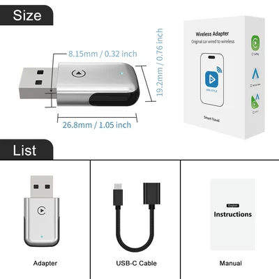 Wireless Box, Apple Android | Simsiz CarPlay və Android Auto