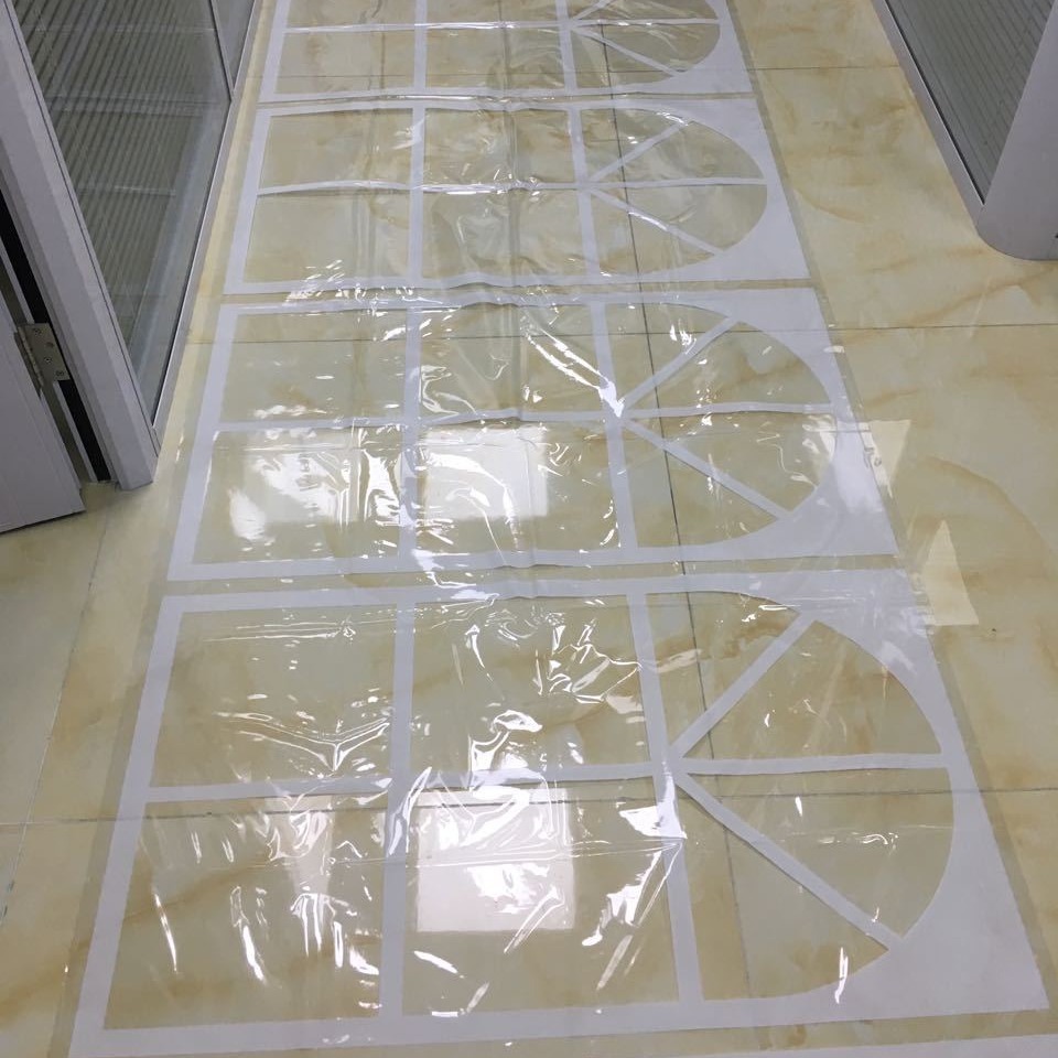 供应REACH标准白色透明印刷教堂窗户帐篷布 PVC帐篷夹网布