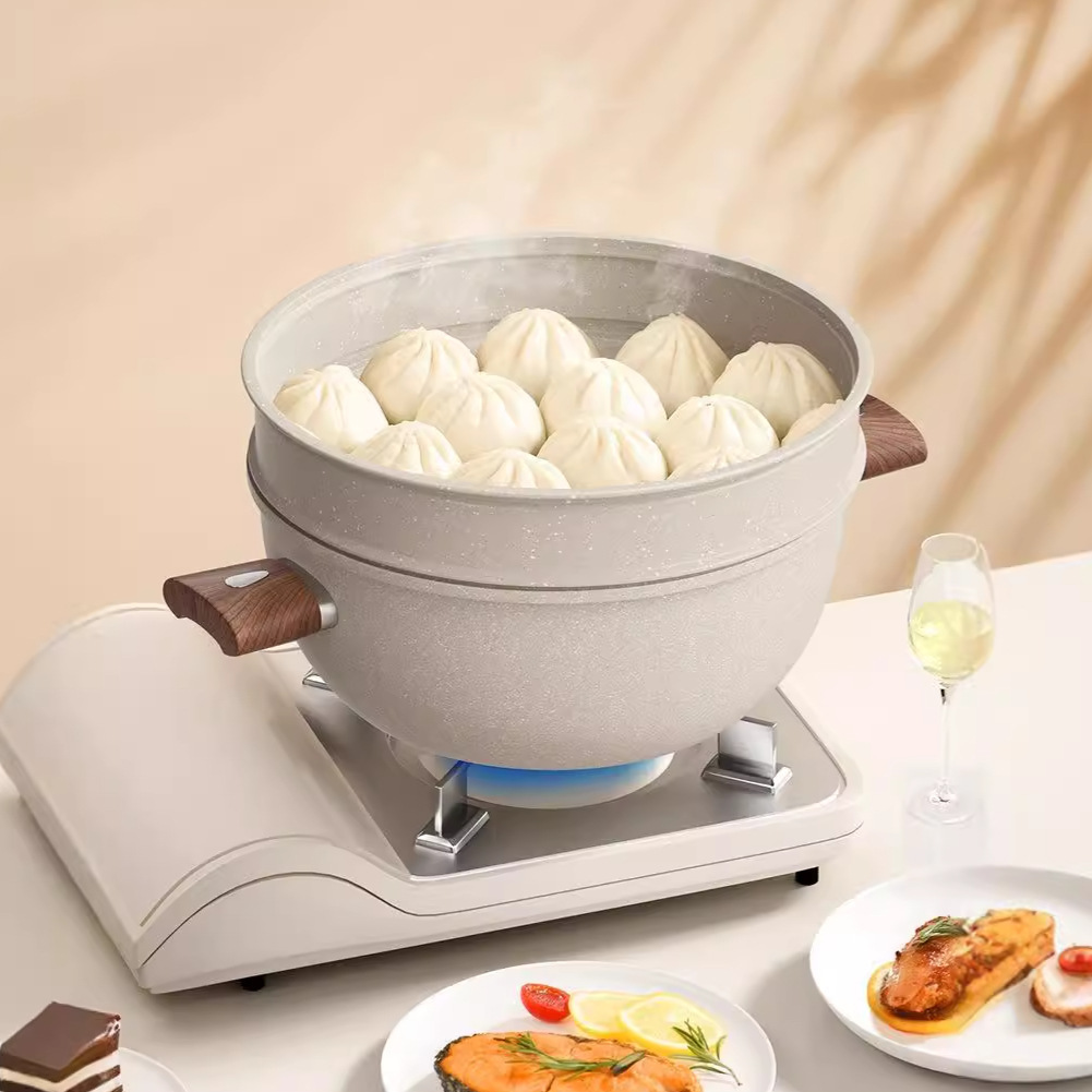 Arroz casero de arroz de pica multifuncional antiadherente vapor de doble oreja horno general de cocina de leche