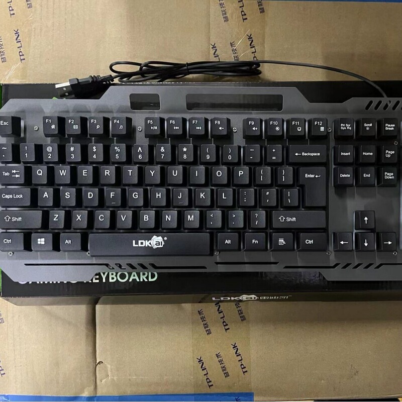 Raidi Kai RK300 suspension mechanical feel backlit metal keyboard notebook USB wired luminous game batch