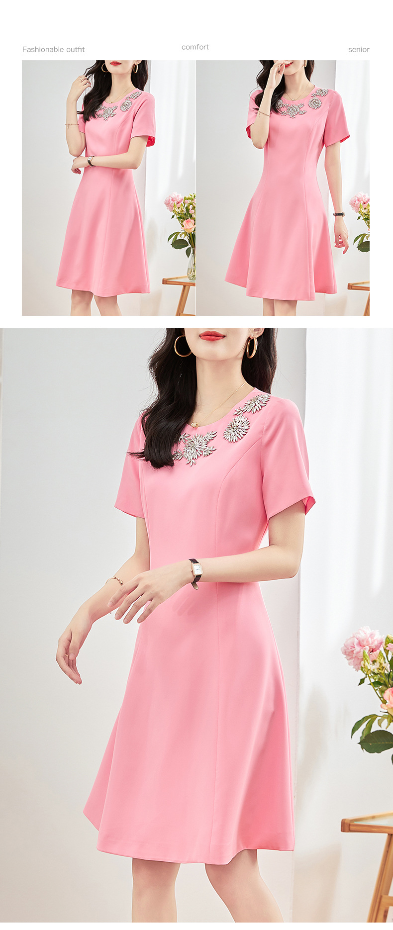 B5197 2160K VÁY ĐẦM LIỀN THÂN NỮ SHETDPI HỌA TIẾT HOA THỜI TRANG NỮ G05 SẢN PHẨM MỚI