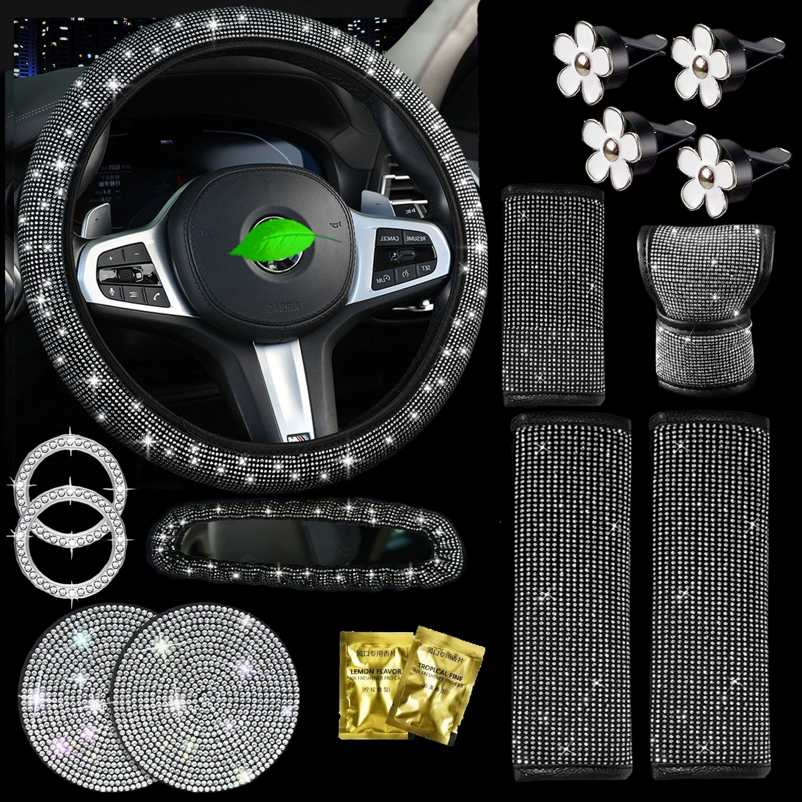 Оптовая продажа фабрики Ручное шитье крышки рулевого колеса автомобиля микрофибра Крышка Рулевого Колеса Универсальная крышка рулевого колеса автомобиля