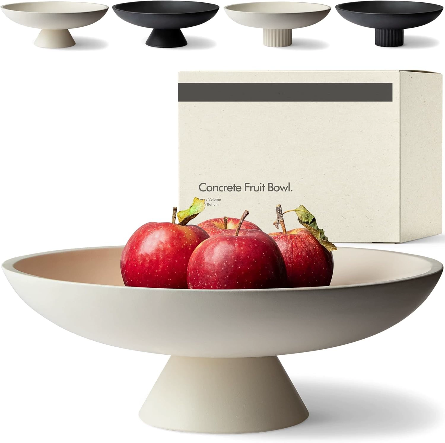 Цементная декоративная чаша для дома, современный стиль, высокая декоративная чаша из цемента