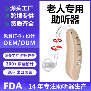 Cross-Border Hearing Aids for the Elderly, Behind-The-Ear Sound Amplifiers, Air Ducts, Invisible Sound Collectors, Wholesale Customization