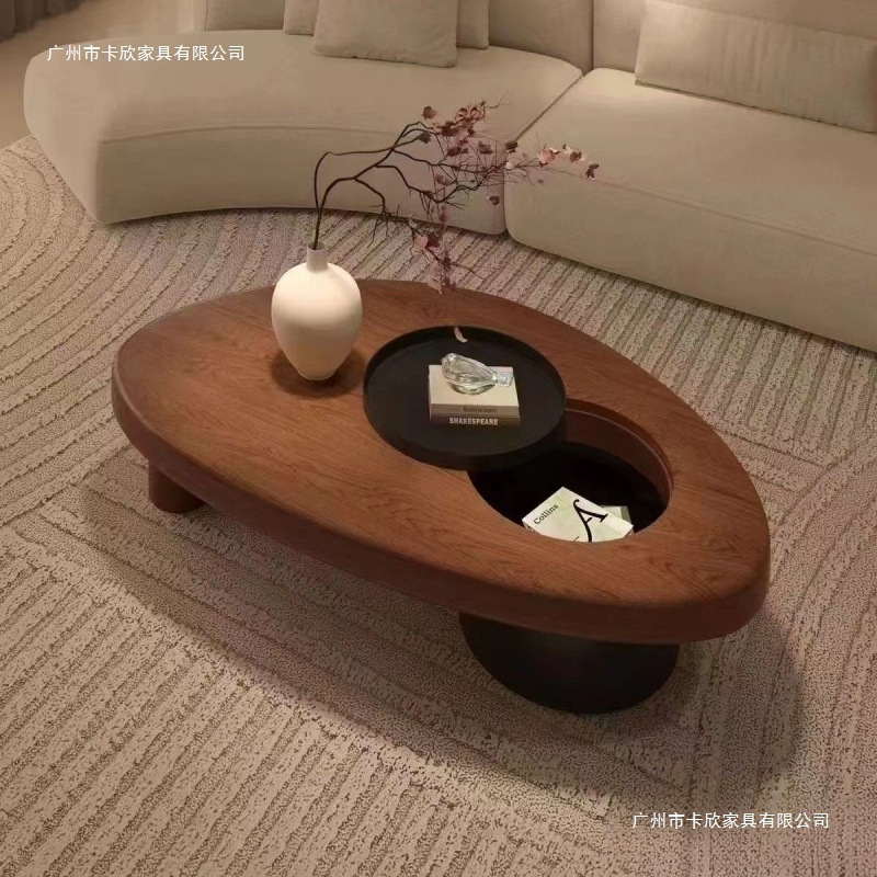 古风实木茶桌茶几客厅简约家用异形新款小户型创意原木|undefined