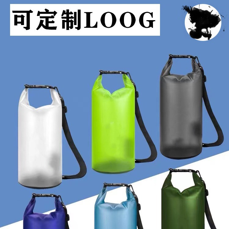 2024 swimming beach waterproof bucket bag travel translucent drifting bag single shoulder upstream outdoor diving snorkeling transport