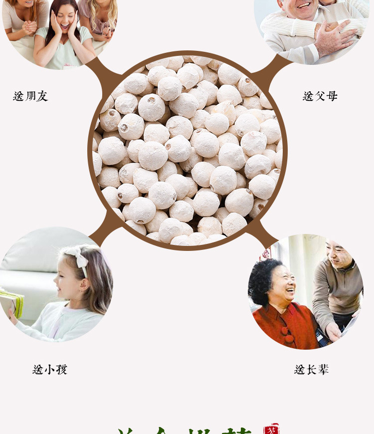 Dried Gorgon Fruit Seeds Qian Shi 500g Hand Peeled Suzhou Euryale Seeds for Soup and Congee quality and texture