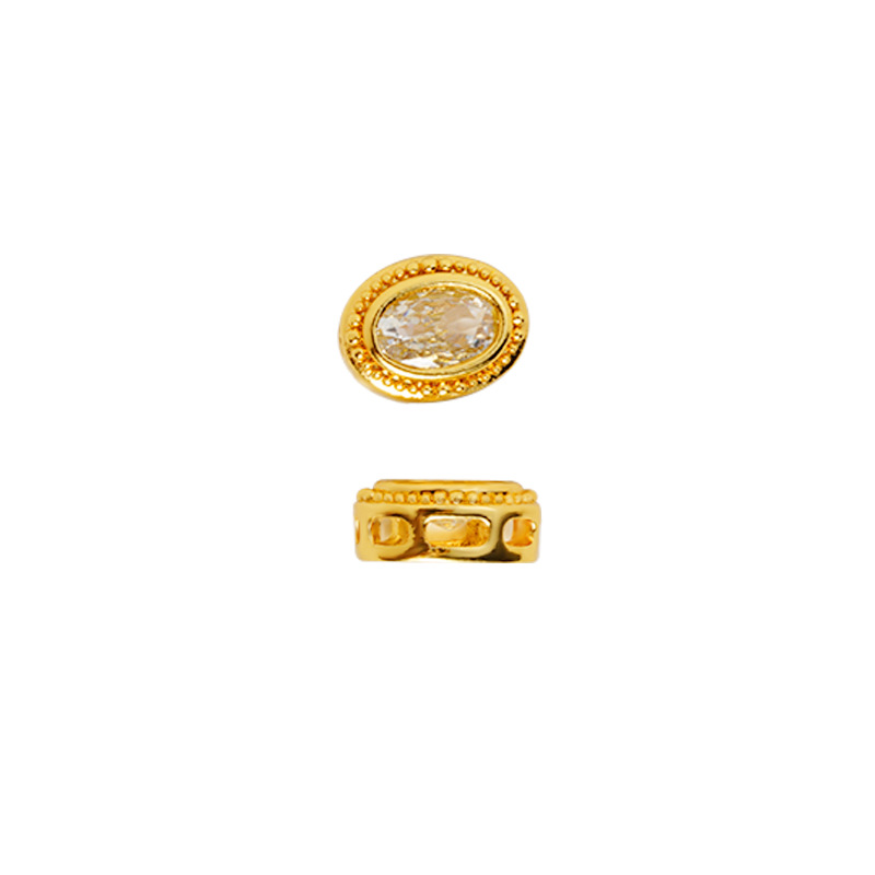 Vietnam Shajinins viento elíptico zircon DIY accesorios de joyería moda flash diamantes temperamento universal accesorios de perlas Yiwu
