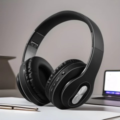 プライベートモデル工場製、耳を完全に覆う携帯電話用ヘッドセット、Bluetoothワイヤレスイヤホン、折りたたみ式、クリエイティブなデザイン