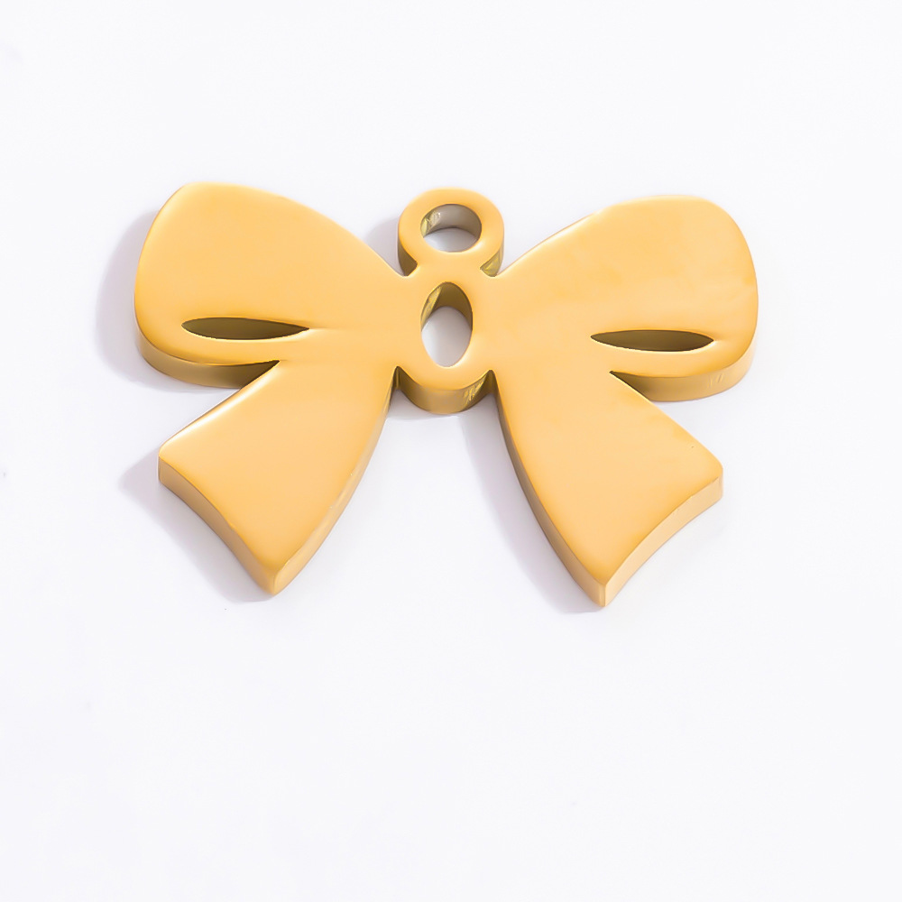 4g Weight 0.03µm-0.05µm Gold Plating Thickness PVD Coated Gold Plating Process Pendant Jewelry Making Type Real Gold Plated Plating Material 1 Piece Quantity 304 Stainless Steel Material Bow Knot Pattern Simple Style, Classic Style Style Waterproof Non Tarnish, Plating Craft 1 Piece 304 Stainless Steel PVD Coated Real Gold Plated Bow Knot Pendant DIY Jewelry Accessories 11