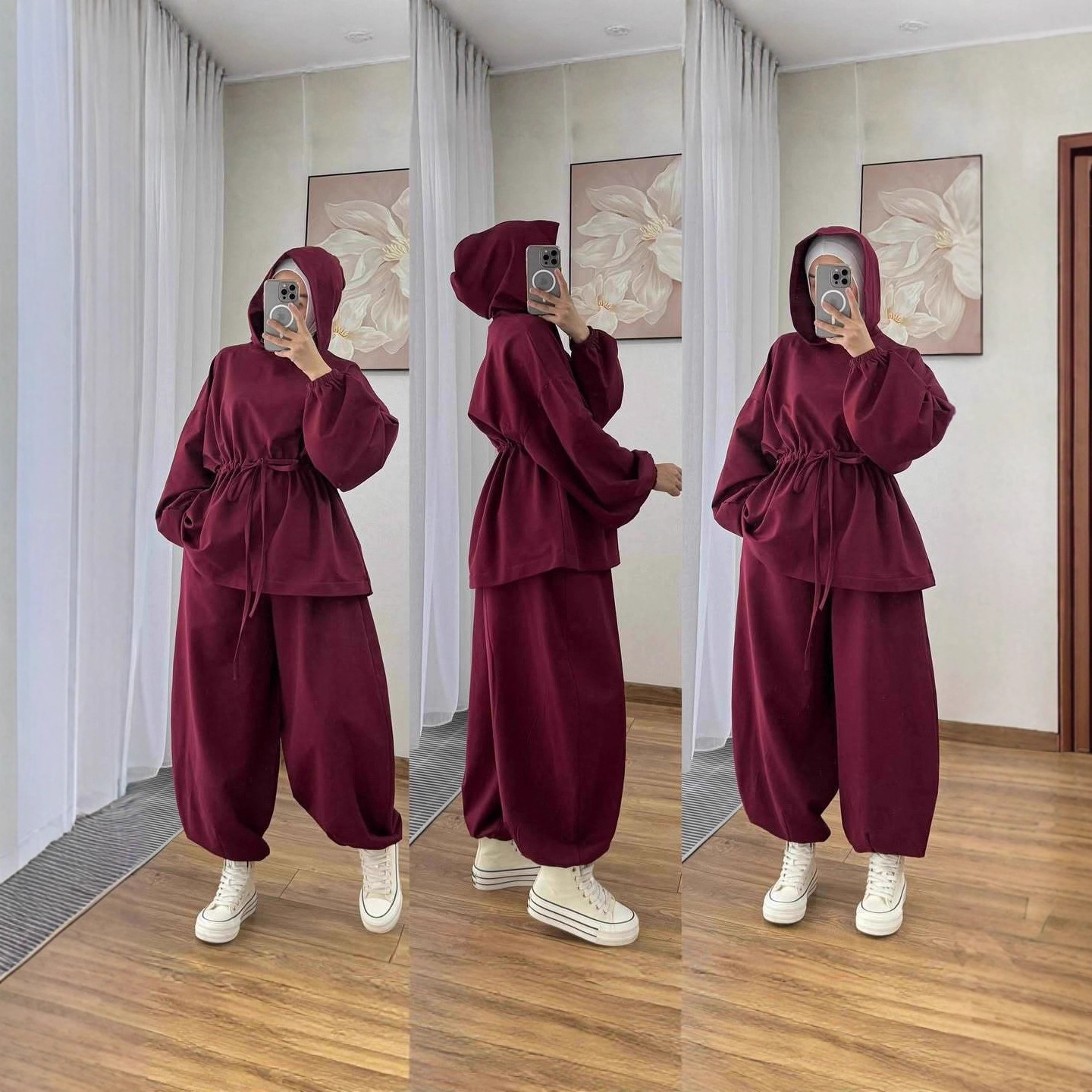 Cross-border 2025 Fall/Winter New European American Foreign Trade Women's Clothing Commuting Sports Casual Hooded_ecoleips.com