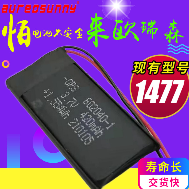 602040黑皮450mAh风扇榨汁机小夜灯补水仪发光牌聚合物锂电池