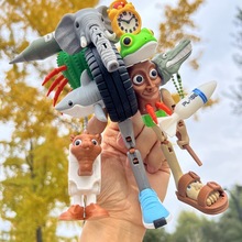 外国ai山海经黄金神兽手办摆件模型全套融合怪物角色美国玩具儿童