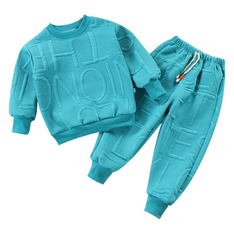 Осенний комплект одежды для мальчиков 2025 года, новый стиль, спортивный костюм из двух предметов для девочек, детская спортивная одежда для малышей и детей, модная детская одежда