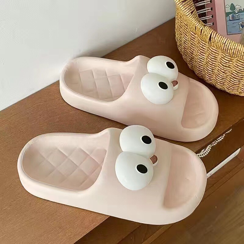 New eva slippers women summer thick bottom home cartoon couple sandals and slippers men's bathroom non-slip soft bottom outerwear wholesale