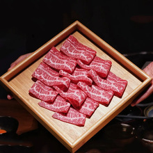火锅店网红餐具个性涮牛羊肉蔬菜拼盘肥牛烤肉特色创意正方竹盘子