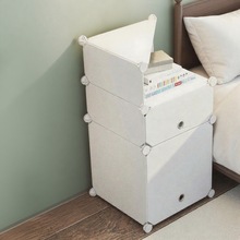 床头柜简约简易现代卧室床边家用儿童房塑料欧式家具收纳柜储物柜