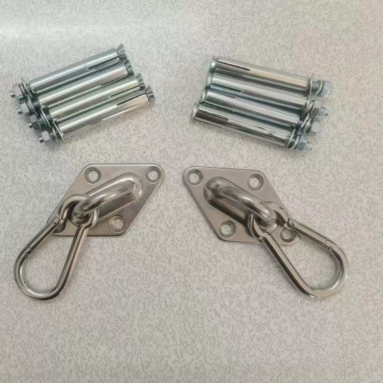 跨境墙顶不锈钢瑜伽吊床支架固定盘沙袋秋千顶扣吊椅挂钩承重固定