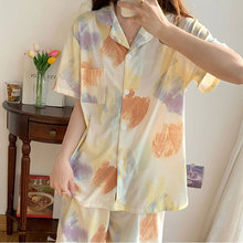 【玛格丽特】批发睡衣女日系简约ins风新款清新棉短袖家居服套装