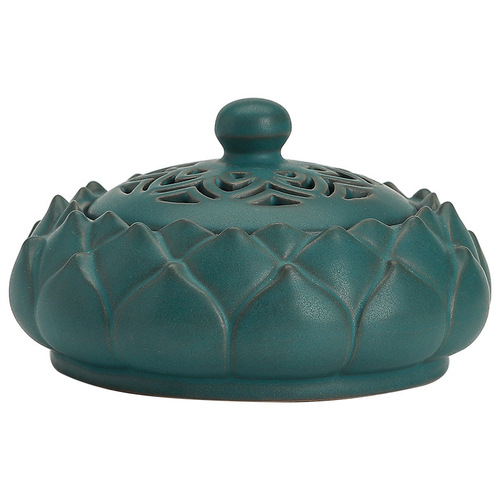 Retro ceramic plate incense burner creative home furnishings Zen aromatherapy burner mosquito repellent burner cross-border home indoor sandalwood burner