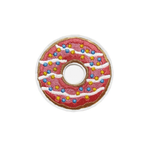 Wholesale delicious donut cloth stickers, colorful round luggage decoration, clothing hole repair subsidies, cross-border creative food and toys