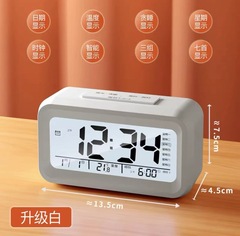Bestselling Children's Alarm Clock Student-Specific Alarm Clock Charging Model Three Alarm Bells Smart Night Light Timekeeping Electronic Clock