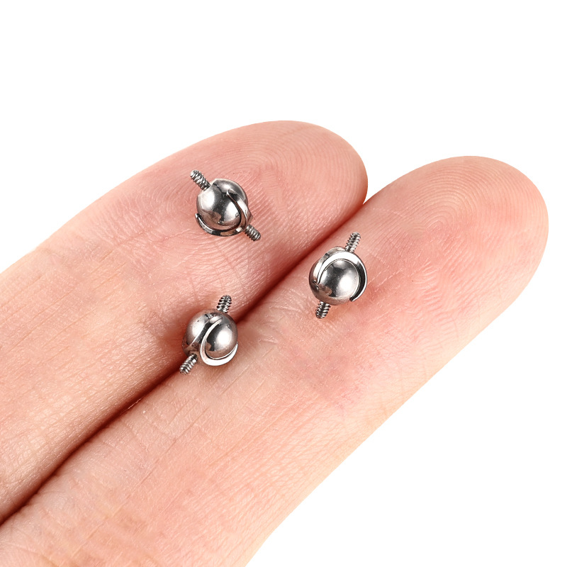 Labret piercing jewelry detail image