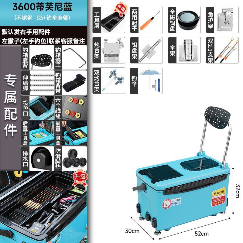 Cielo azul - S3 + paraguas de pesca - Lista de compras obligatorias