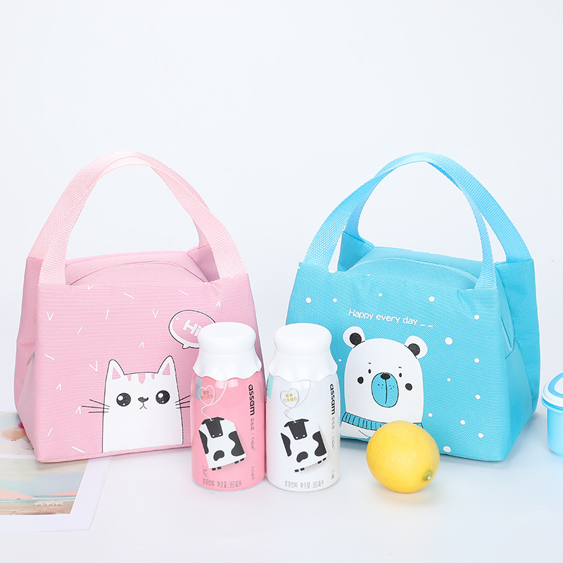 Bagos de almuerzo para niños gatos lindos bolsas de almuerzo de al aire libre