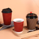 in stock corrugated cup insulated disposable 8 oz thick double layer coffee milk tea cup with coffee cup wholesale