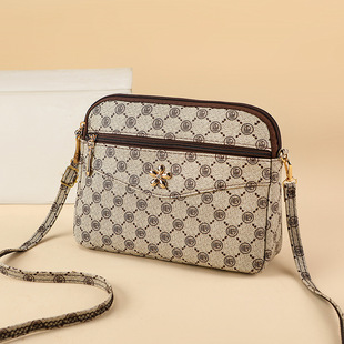 2023 Summer New Style Old Flower Bucket Bag Large Capacity Middle-aged Women's Bag Daily Single Shoulder Women's Crossbody Bag Mother Bag