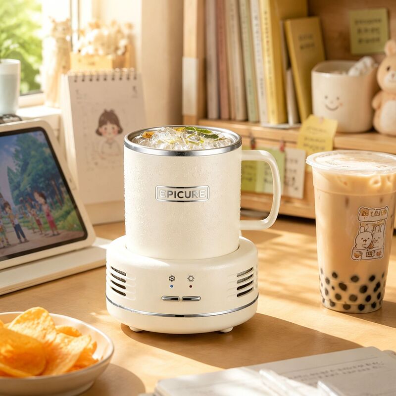 Small Refrigerator for Drinks, Multifunctional Household Split-type Low-power Rapid Cooling and Heating Cup, Portable Cold Drink Cup Small Refrigerator for Drinks, Multifunctional Household Split-type Low-power Rapid Cooling and Heating Cup, Portable Cold Drink Cup