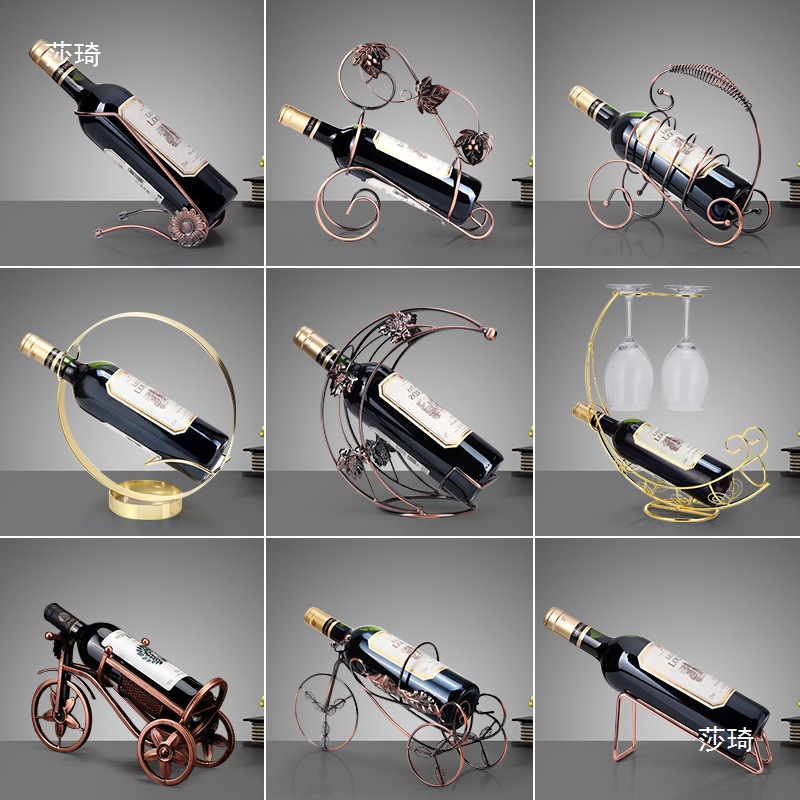 Household Red Wine Glass Rack Wine Cabinet Red Wine Rack Ornaments Wine Decoration Upside down Wine Bottle Rack Modern Accessible Luxury Wine Rack