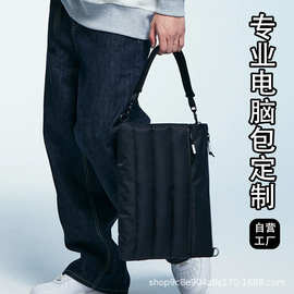 单肩充棉手提帆布袋定制logo斜挎订做笔记本包包定制印图厂家直销