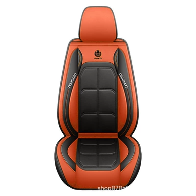 Cover, Pu Leather Seat Cushion Cover, Seat cushion, seat cover - orange-front-row-single-seat