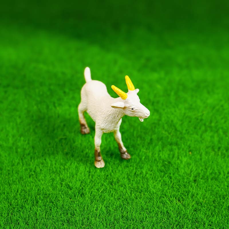 Escena en miniatura Pastoral Decoración de bricolaje Simulación PVC Granja Animal Cabra Cordero Modelo Decoración Aries