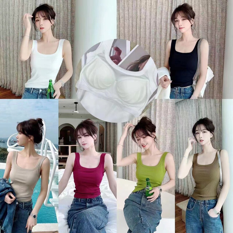 Kaka Upgraded Anti-running Sling Vest 2-in -1 Base with Coaster Jacket for Women