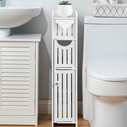Bathroom gap storage cabinet, floor-mounted toilet side cabinet, multi-layer storage cabinet, large capacity storage rack