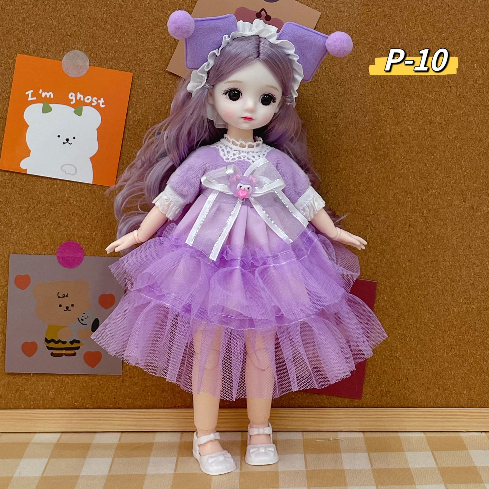 Boneca bjd princesa 30cm com 6 articulações presente aniversário_voghion.com