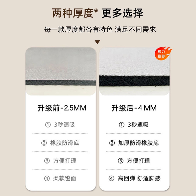 中古风厨房地垫防滑地毯防油专用防水长条吸水加厚硅藻泥脚垫地毯|undefined